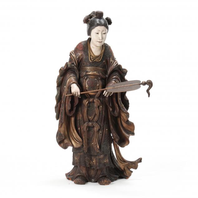 A VERY FINE JAPANESE LARGE CARVED