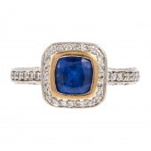 A VERY FINE SAPPHIRE & DIAMOND