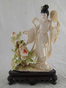 A very finely carved and tinted