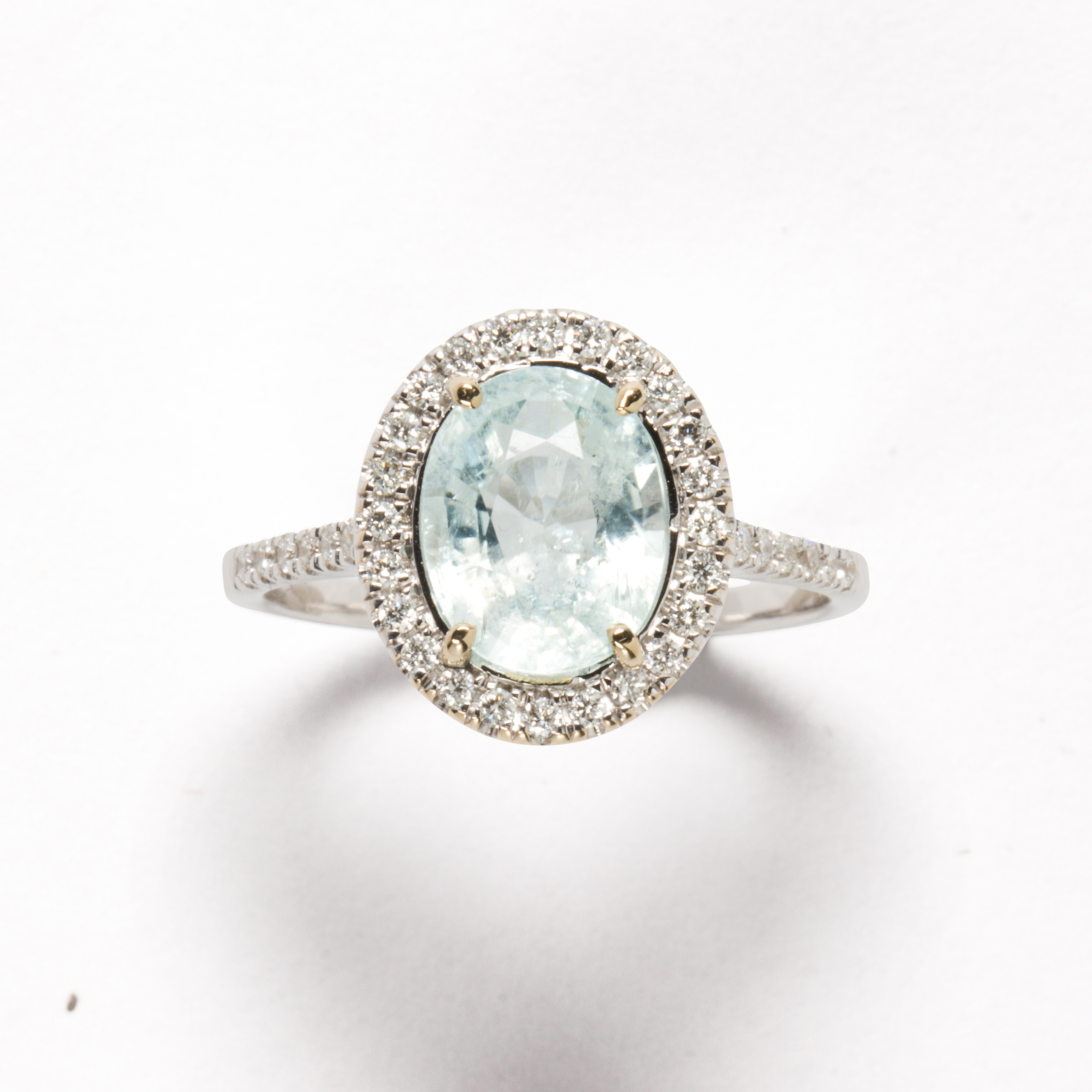 A VERY LIGHT BLUE TOURMALINE,