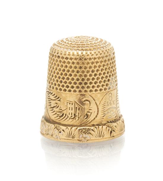 A Victorian 14 Karat Yellow Gold