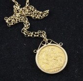 A Victorian 1888 sovereign in