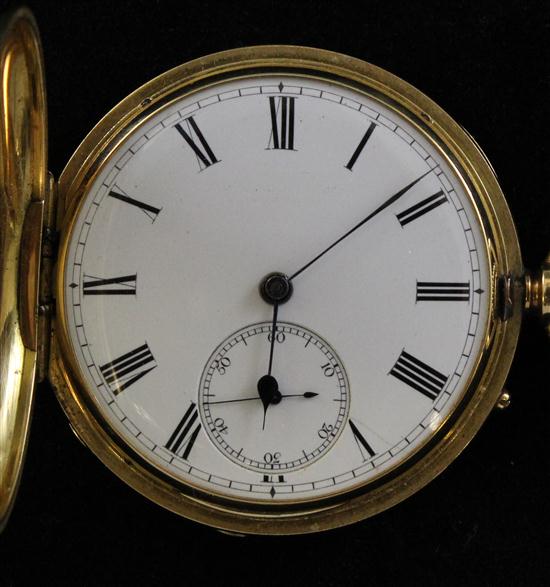 A Victorian 18ct gold hunter