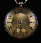 A Victorian 18ct gold keywind