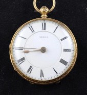 A Victorian 18ct gold keywind