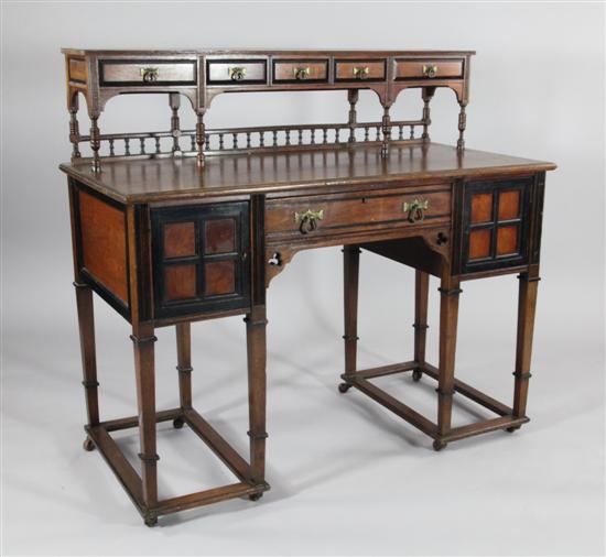 A Victorian Aesthetic ebonised teak