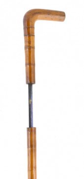 A VICTORIAN BAMBOO SWORDSTICK<