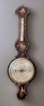 A Victorian black papier mache