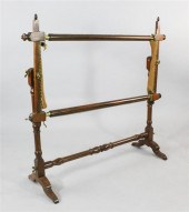 A Victorian boxwood strung ros