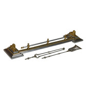 A VICTORIAN BRASS AND SILVERED