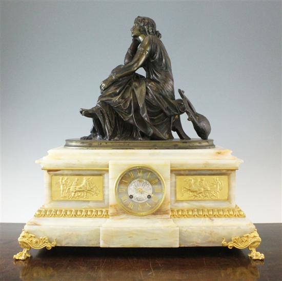 A Victorian bronze and ormolu