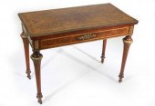 A Victorian burr walnut and gi