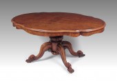 A VICTORIAN BURR WALNUT LOO TA
