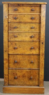 A VICTORIAN BURR-WALNUT SECRET
