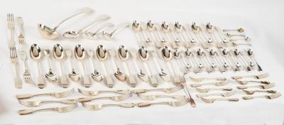 A Victorian canteen of silver