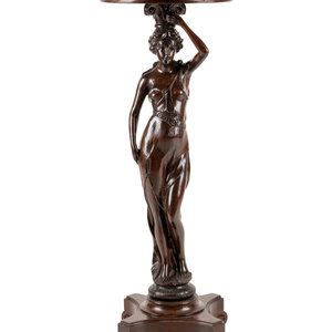A Victorian Carved Oak Figural