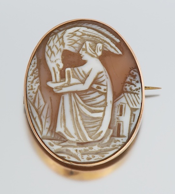 A Victorian Carved Shell Cameo