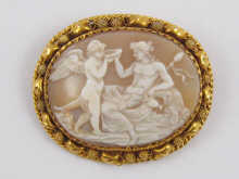A Victorian carved shell cameo