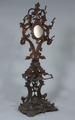 A Victorian Cast Iron Hall Tree