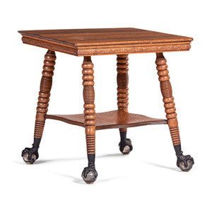 A Victorian Center Table in Oak
