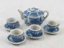 A Victorian child's tea set
