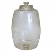 A Victorian Clear Blown and Et