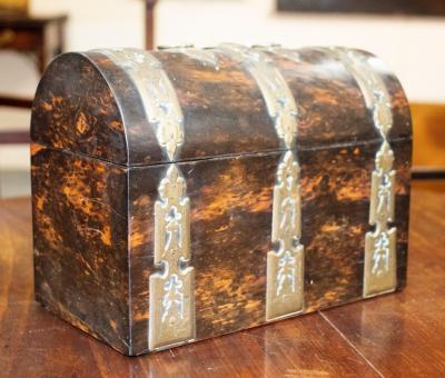 A Victorian coromandel and brass