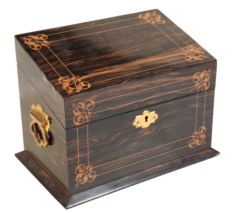 A VICTORIAN COROMANDEL, MARQUETRY