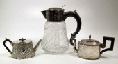 A Victorian cut-glass water ju