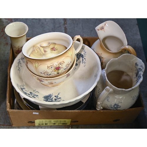 A Victorian earthenware chamber jug