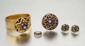 A Victorian Enamel Pearl and D