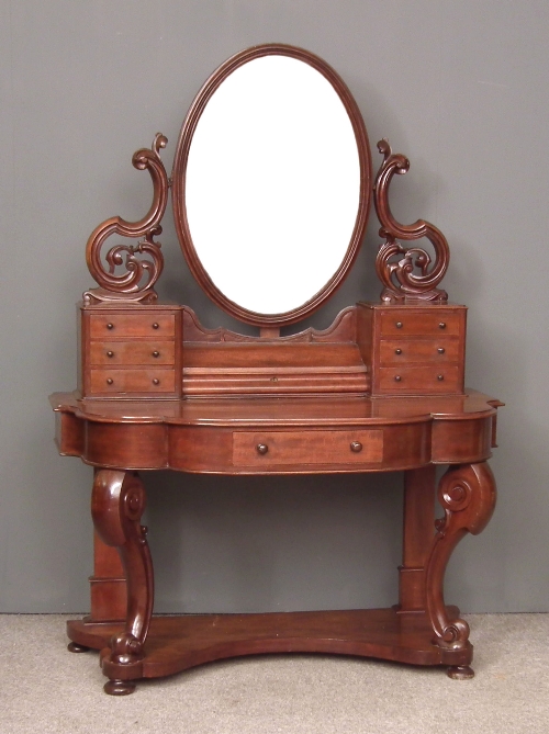 A Victorian figured mahogany