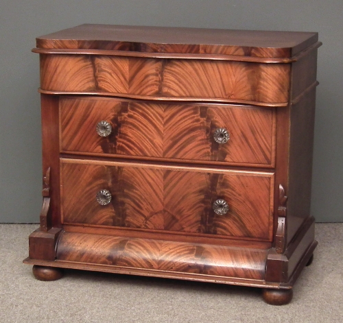 A Victorian figured mahogany