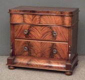 A Victorian figured mahogany c