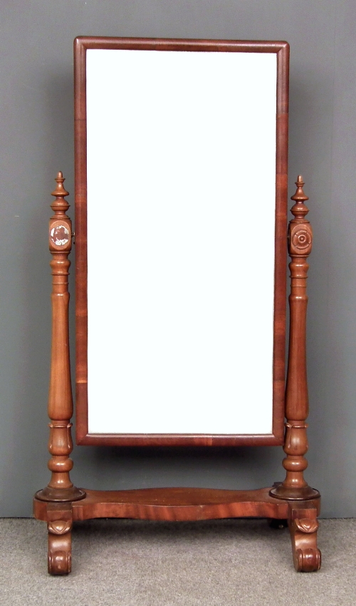 A Victorian figured mahogany