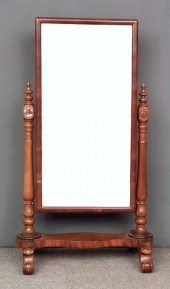 A Victorian figured mahogany r