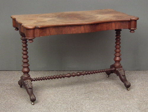 A Victorian figured mahogany