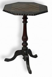 A Victorian figured walnut and