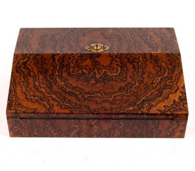A Victorian figured walnut