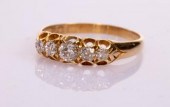 A Victorian five-stone diamond