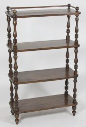 A Victorian four-tier whatnot
