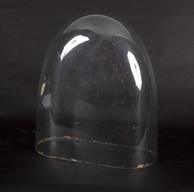 A Victorian glass dome, 32.5cm high