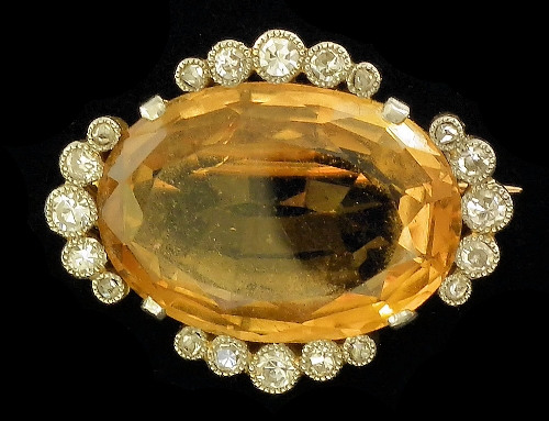 A Victorian gold coloured metal