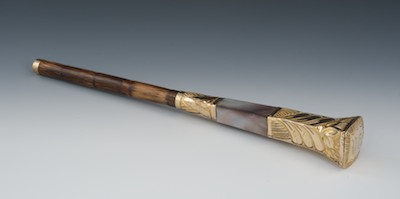 A Victorian Gold Filled Abalone