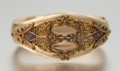 A Victorian Gold Filled Bangle