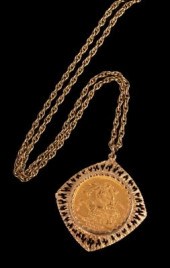 A Victorian gold sovereign, 19