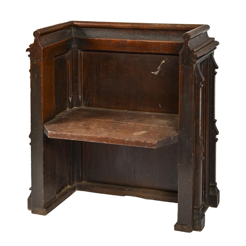 A Victorian gothic oak