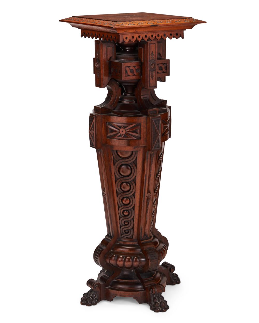 A VICTORIAN GOTHIC REVIVAL WOOD