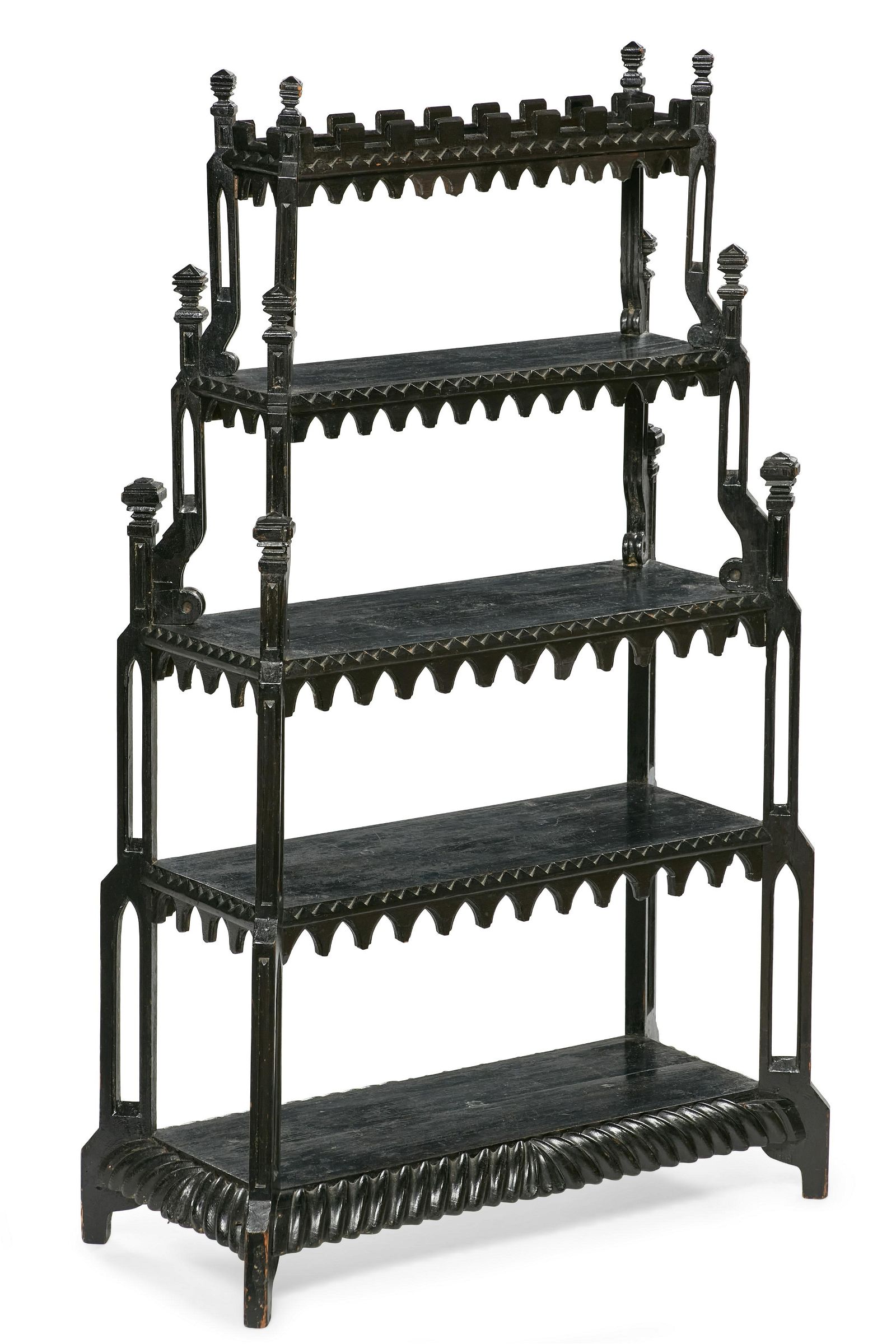 A VICTORIAN GOTHICK EBONIZED