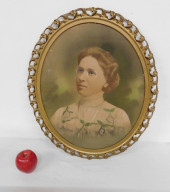 A VICTORIAN HAND TINTED IMAGE